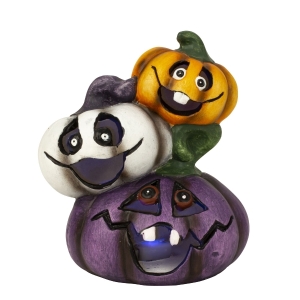HALLOWEEN ΑΣΤΕΙΑ ΚΟΛΟΚΥΘΑ ΤΡΙΑΔΑ ΜΕ LED 15CM