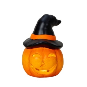HALLOWEEN ΚΟΛΟΚΥΘΕΣ ΜΕ ΣΚΟΥΦΟ ΜΕ LED 13CM