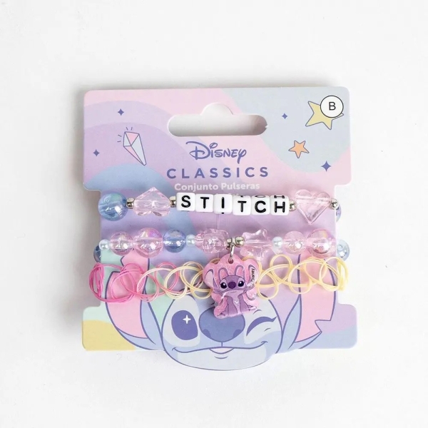 STICH Σετ 3 Βραχιόλια Φο-Μπιζού Λίλο & Στιτς DISNEY
